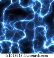 Seamless Blue Electric Lightning Storm Seamless Blue Electric Lightning Storm