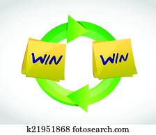 win win cycle illustration design win win cycle illustration design