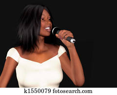Black woman singing Black woman singing
