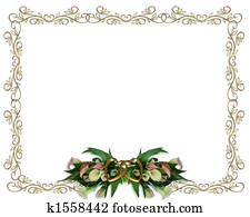 Calla Lilies Border Wedding invitation Calla Lilies Border Wedding invitation