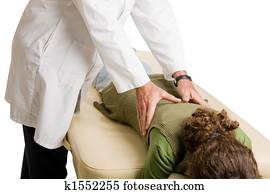 Chiropractor Doing Adjustment Chiropractor Doing Adjustment