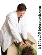 Chiropractor Doing Spinal Manipulation Chiropractor Doing Spinal Manipulation