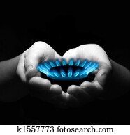 gas in hands gas in hands