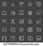 Home Design icons Home Design icons
