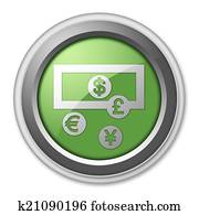 Icon, Button, Pictogram Currency Exchange