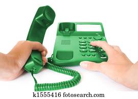 telefon, mit, hände