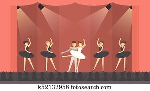 Ballet in theater. Ballet in theater.