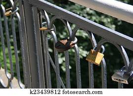 bridge with many locks bridge with many locks