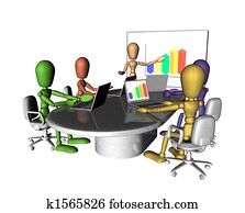 Business people meeting presentation