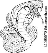 Cobra snake illustration Cobra snake illustration