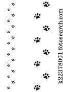 Dogs paw silhouette Dogs paw silhouette