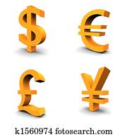 Dollar, Euro, Pound, Yen Dollar, Euro, Pound, Yen
