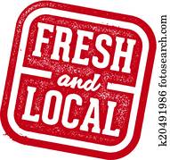 Fresh and Local Stamp Fresh and Local Stamp