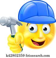 Handy Man Carpenter Builder Emoji Emoticon Handy Man Carpenter Builder Emoji Emoticon