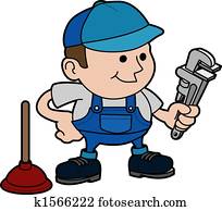 Illustration of plumber Illustration of plumber
