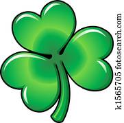 Illustration of Shamrock clover Illustration of Shamrock clover