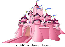 ilustração, de, fada, castelo ilustração, de, fada, castelo