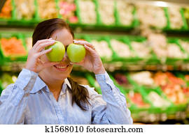 käufe, von, frucht, gemuese, in, dass, supermarkt