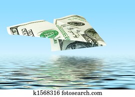 money plane under water money plane under water