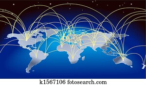 World trade map background World trade map background