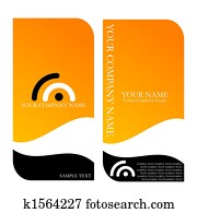 名刺, テンプレート