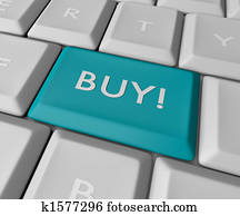 Blue Buy Key Button