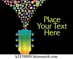 colorful guitar headstock colorful guitar headstock
