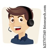 customer service man customer service man