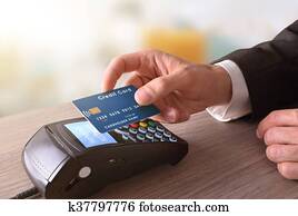 Payment on a trade through mobile NFC technology