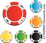 poker chips vector poker chips vector
