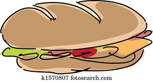Sandwich illustration Sandwich illustration