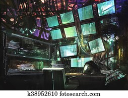 sci-fi creative workspace sci-fi creative workspace
