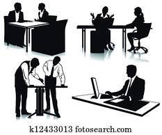 working in the office