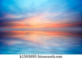 abstratos, oceânicos, e, pôr do sol