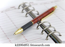 em branco, negócio, tempo, planejador