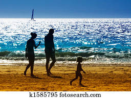family on the beach family on the beach