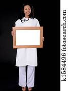 Lovely African American Doctor or Nurse