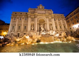 trevi fountain, rome, italy trevi fountain, rome, italy