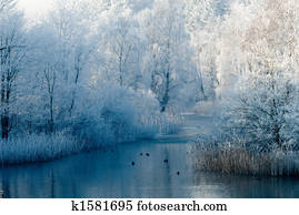 winter landscape scene