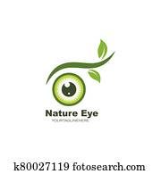 טבע, הבט, איקון, לוגו, וקטור, דפוסית, דוגמה