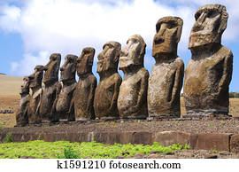 ahu tongariki, -, ilha páscoa