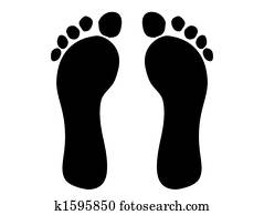 Cartoon Footprints Cartoon Footprints