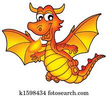 Cute red dragon Cute red dragon
