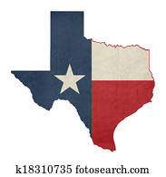Grunge state of Texas flag map Grunge state of Texas flag map