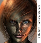 haired rojo, tecnología, tierra