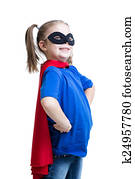 kid girl dressed as superman or superhero kid girl dressed as superman or superhero