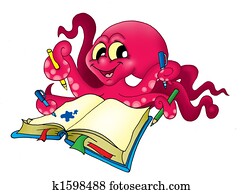 Octopus with pencils Octopus with pencils