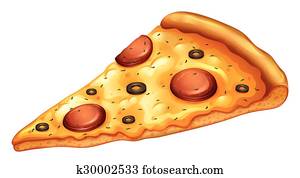 Slice of pepperoni pizza Slice of pepperoni pizza