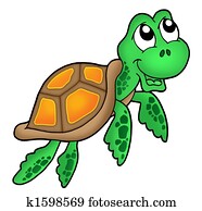 Smiling little sea turtle Smiling little sea turtle