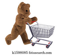 Teddys shopping cart